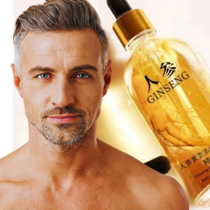 🌟 ¡HOMBRES, TRANSFORMEN SU ROSTRO! 🌟 Sérum Ginseng Antienvejecimiento 2x1