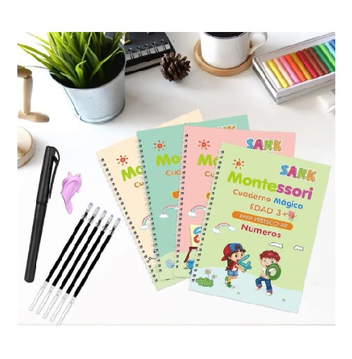 MAGIC KIDS, Cuadernos Mágicos de Caligrafía OBSEQUIO 5 Minas Magicas